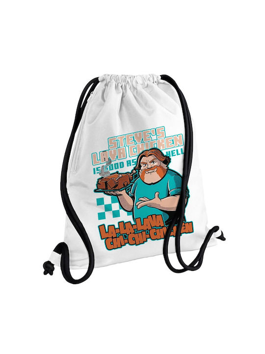Koupakoupa Steves Lava Chicken Gym Backpack White
