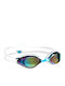 Mad Wave Rainbow Swimming Goggles Adults with Anti-fog Lenses Blue