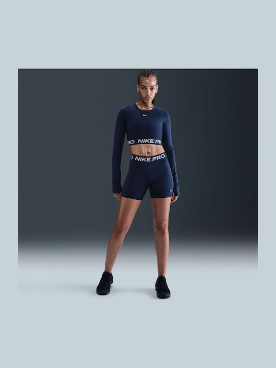 nike pro shorts women's navy blue
