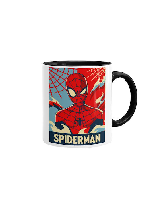 Koupakoupa Spiderman Kid Becher Keramik Schwarz...