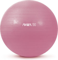 AMILA Μπάλα Pilates 65cm σε Ροζ Χρώμα