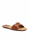 Flache Sandalen für Damen in Beige Farbe