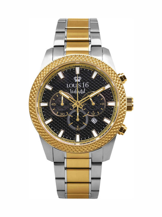 Louis XVI Men's Watch 43mm Battery with Gold St...