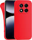 Back Cover Silicone 1.5mm Red (Redmi Note 14 Pro 5G / Poco X7)