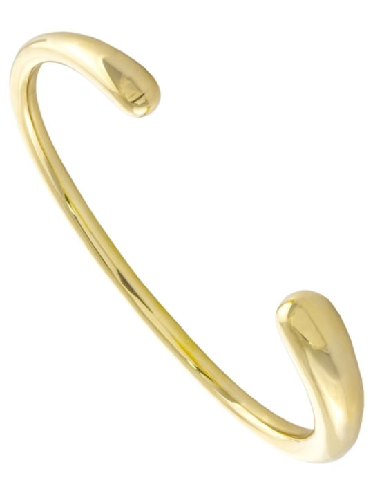 Loisir Women's Bracelet Handcuffs from Stainless Steel Gold Plated 5cm