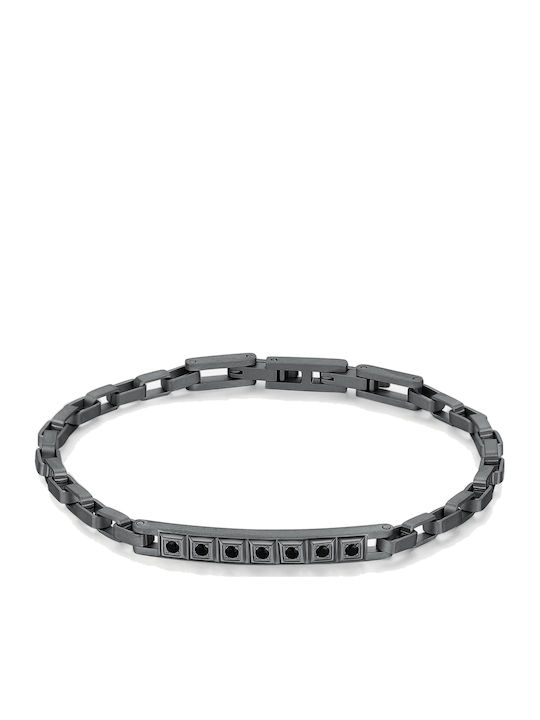 Brosway Men's Bracelet Chain Made of Stainless Steel with Zircon 22cm