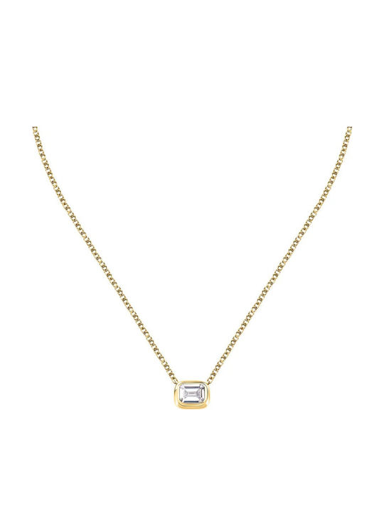 Trussardi Tdesign Colier Din Oțel Placat Cu Aur Galben Trussardi Tdesign Colier Din Oțel Placat Cu Aur Galben