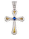 Dimitrios Exclusive Women's Cross from Gold Plated Silver