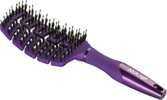 Max Pro Brush Hair Brush Purple
