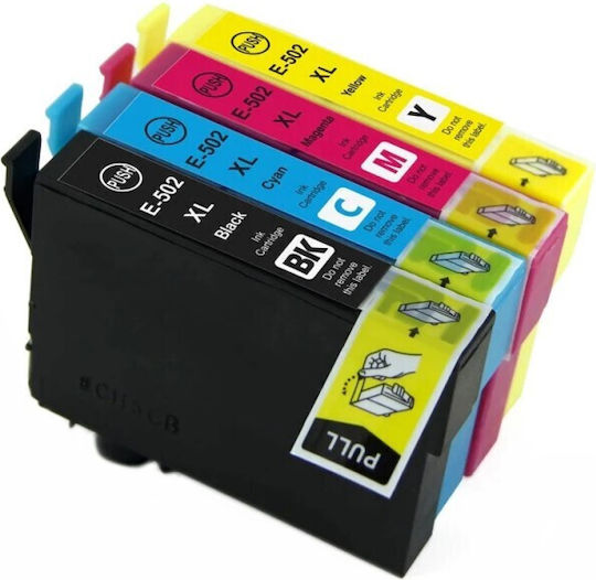 Cartuș de Cerneală Compatibil Epson 502xl Bk C Y M Capacitate Mare