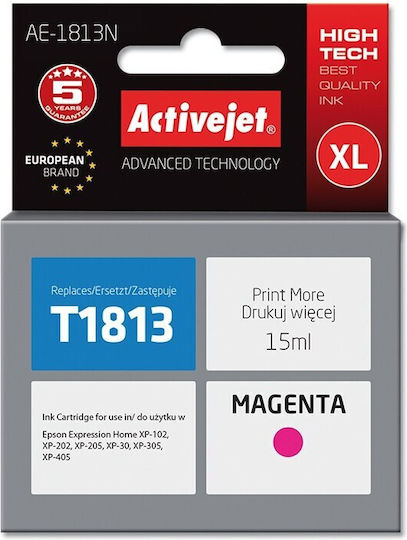 Compatible Epson Cartridge T1813 Magenta C13t18134010 Premium Activejet 5-year Warranty
