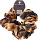 Lastic de păr handmade Scrunchies maro negru leopard