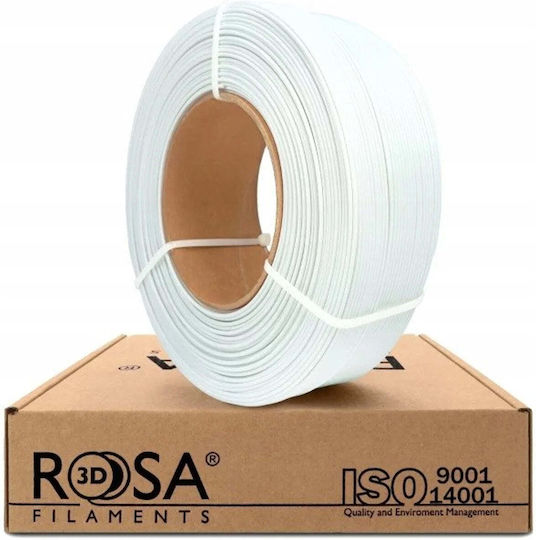 Rosa3D PLA 3D Drucker Filament 1,75mm Weiß 1kg 1 Stück (Nachfüllen)