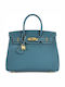 Leder Damentasche Tote Handtasche Taupe