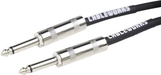 Gator Kabel 6,3mm Stecker - 6,3mm Stecker 1.5m Schwarz (GCWB-INS-05)