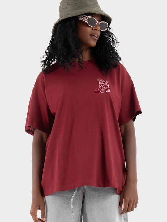 Only Women's Blouse Cotton Bordeaux