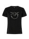 Quentin Γυναικείο Αθλητικό T-shirt Μαύρο