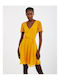 Summer Mini Dress Yellow