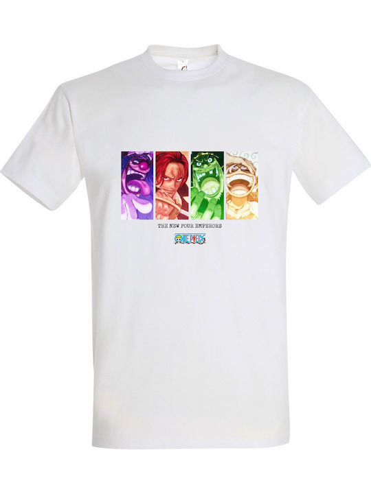Unisex T-shirt Weiß "New Four Emperors Ein Stüc...