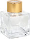 Glasfläschchen Für Raumduft Quadratisch Goldene Verschluss 50ml