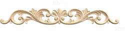 Carved Solid Wood Centerpiece 30x5cm