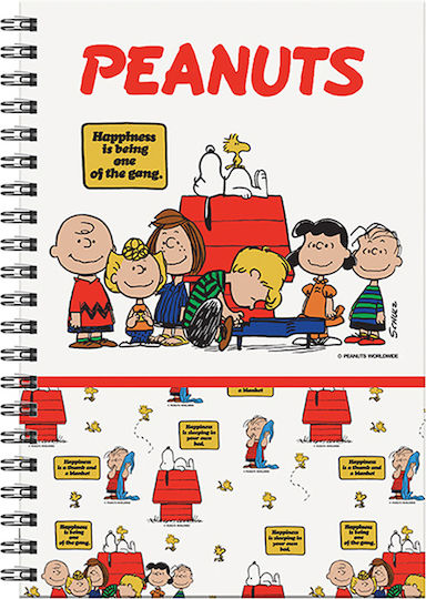 Back Me Up Spiral Heft Geregelt B5 70 Blätter 2 Themen Peanuts Mehrfarbig 1Stück