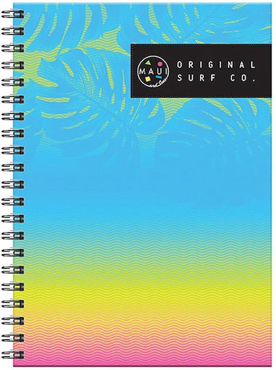 Maui & Sons Спирал Тетрадка На райета A4 70 Листа 2 Теми 1бр (Различни дизайни)