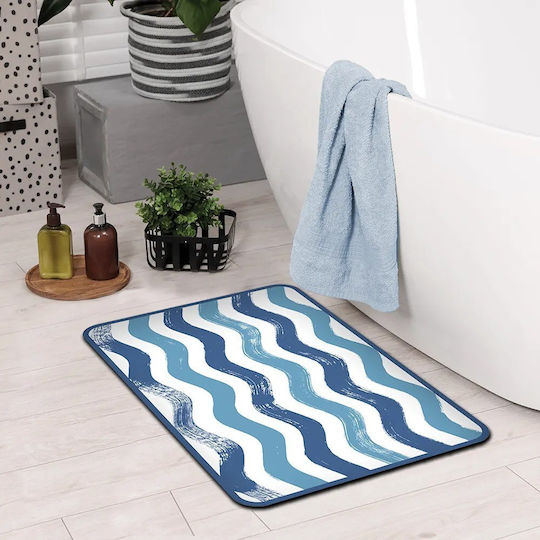 Ango Πατάκι Μπάνιου 85105 Blue 40x60εκ.
