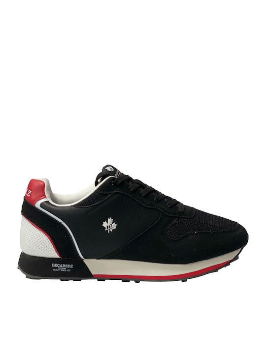 Decarsdz Herren Sneakers Schwarz