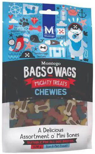 Chewies Treat for Puppies Medium & Large Breeds with Chicken, Wheat, Poultry, Meat and Beef 120gr