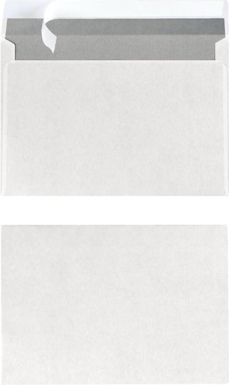 Φακελος Λευκος Καρε Αυτοκολλητος 16,2 Χ 11,4 Cm Set 25 Τεμαχιων C6