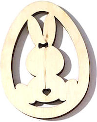 Hölzernes Osterdekoration Ei Hase Girl 60x49mm