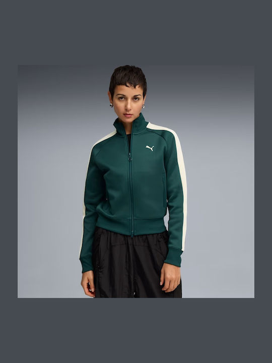 PUMA T7 Always On Κοντή Γυναικεία Ζακέτα Green ...