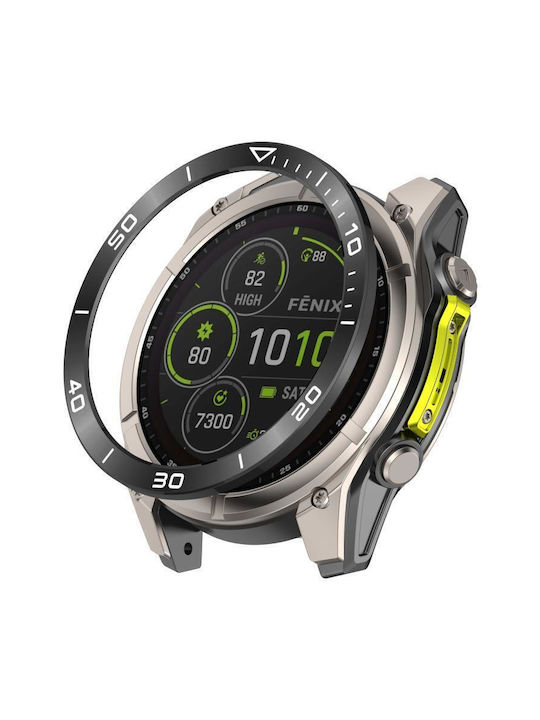 Garmin Fenix 8 Metal Case in Black color for Garmin Fenix 8