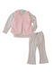 Kinder-Set mit Hose Winter 3Stück Beige