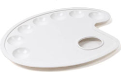 Oval Paint Palette 7 Spots 215x160mm