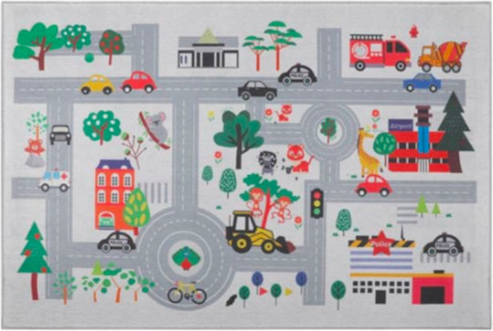 Kids Synthetic Rug Road 150x100cm