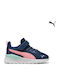 Anzarun Lite Ac Inf Kids Sports Shoes Running with Hoop & Loop Closure Blue