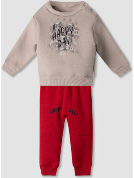 Nek Kids Wear Σετ Φόρμας Μπεζ