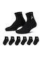 Jordan Kids' Ankle Socks Black 6 Pairs