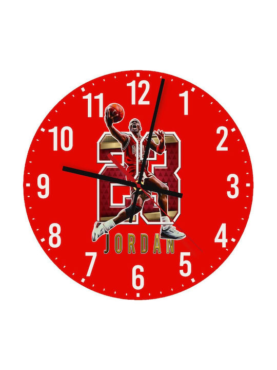 Koupakoupa Kinder Wanduhr Jordan 23 Hölzernes 30εκ.