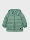 Kids' Quilted Jacket with Hood Green