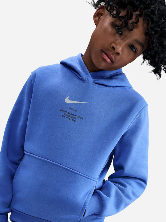 Nike Fleece Παιδικό Φούτερ με Κουκούλα και Τσέπ...