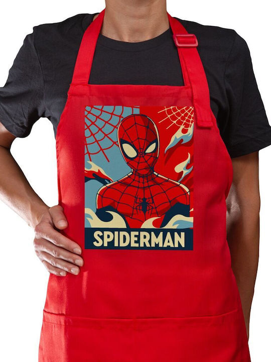 Spiderman Kid Şorț Lung Bucăți Chef Întreg cu Pochi Roșu Adulți
