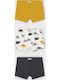 Mayoral Kids' Set with Boxers Mustard 3pcs