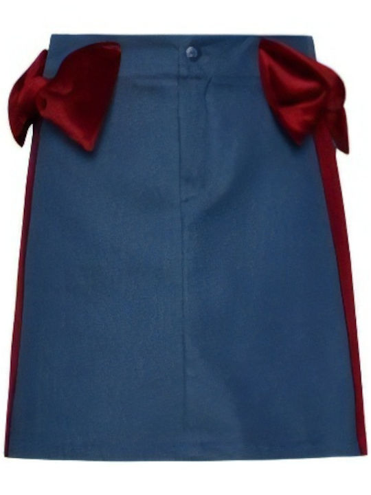 Kids' Denim Skirt Red