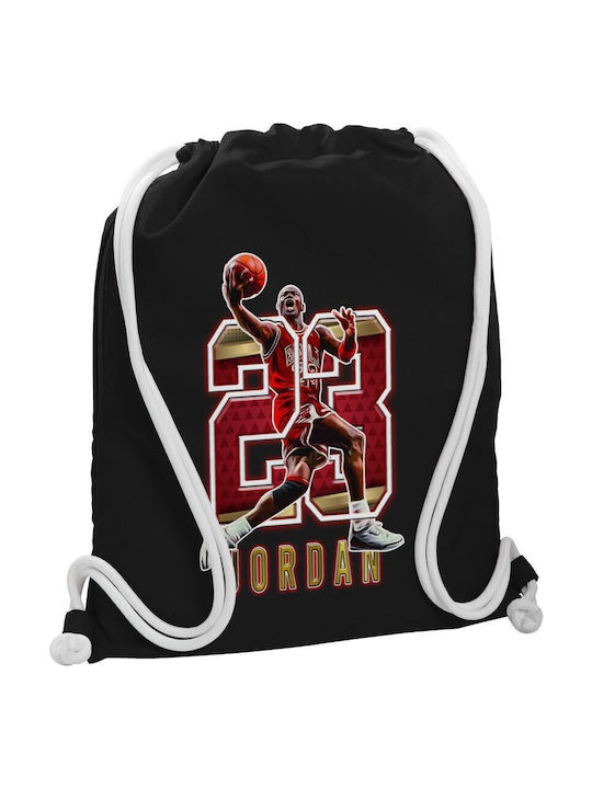 Koupakoupa Jordan 23 Παιδική Τσάντα Πλάτης Μαύρη 48x40εκ.