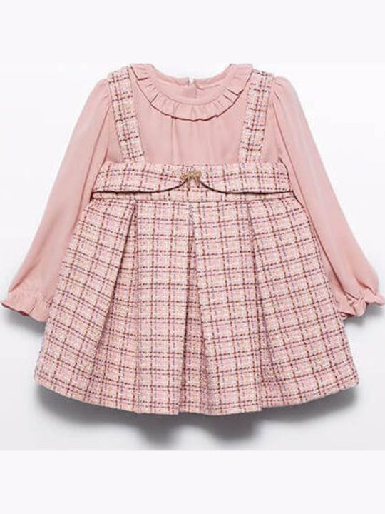 Children's Dress Long Sleeve Rose Petal