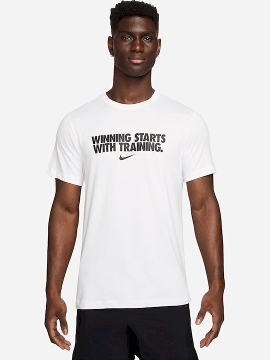 Nike Dri-Fit Athletic T-Shirt White