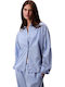 Calvin Klein Sommer Damen Pyjama-Oberteil Hellblau